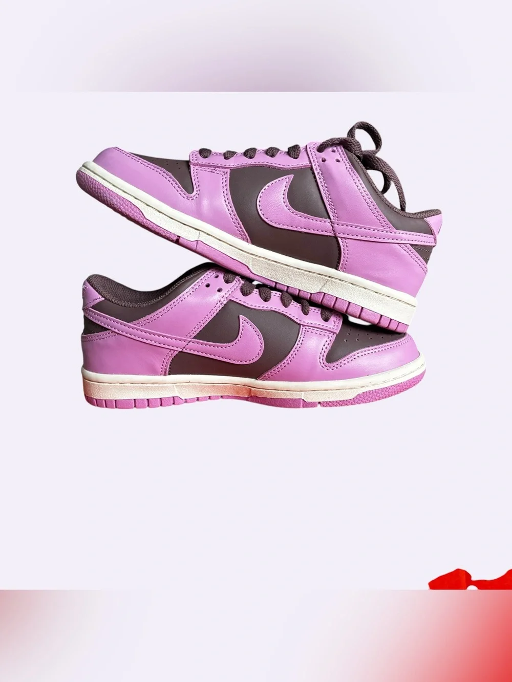 New NIKE DUNK LOW Light Magenta Big Kids Size 5Y / fits 6.5 (US) women